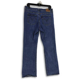 Womens Blue Denim Medium Wash 5-Pocket Design Bootcut Leg Jeans Size 10 alternative image