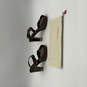 Womens Brown Snake Print Block Heel Slingback Sandal Size 6 w/ Dust Bag image number 1