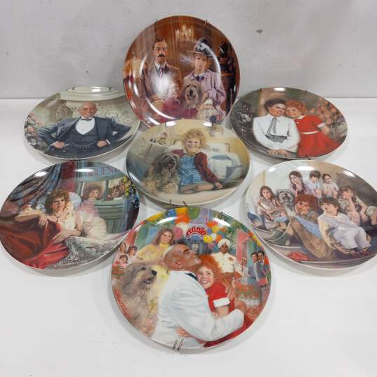 Bundle of 7 Knowles Ceramic Art Decorative Plates image number 1