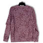 Womens Purple Studio to Street Print Crew Neck Pullover Sweatshirt Size M image number 2