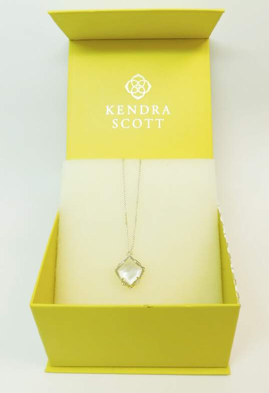 Kendra Scott Designer Kacey Pendant Necklace With Tags In Original Box 81.6g image number 1