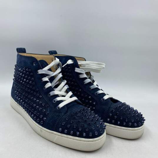Christian Louboutin Blue Sneaker Casual Shoe Men 11.5 image number 1