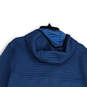 Mens Blue Fleece Long Sleeve Full-Zip Hoodie Size Large Reg image number 4