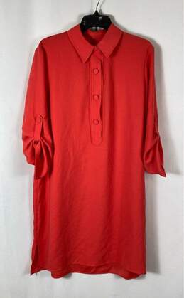 Trina Turk Orange Shirt Dress - Size X Large
