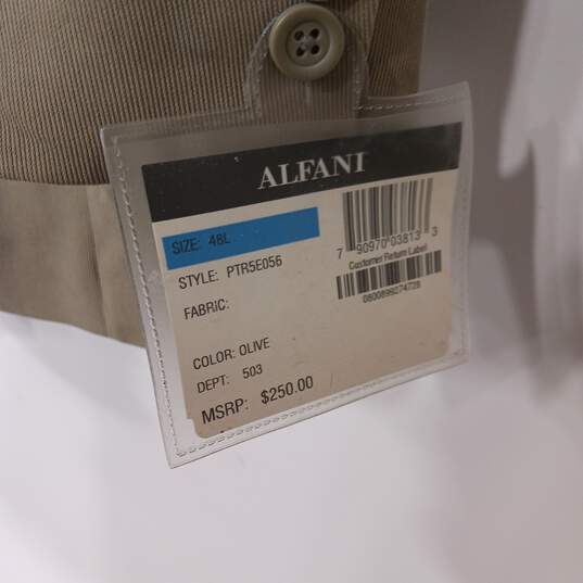 Alfani Tan Silk Sport Coat Men's Size 48L image number 4