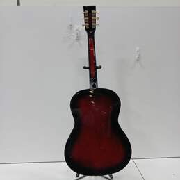 Red & Black Rogue Fine Instruments Acoustic Guitar alternative image
