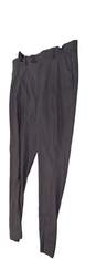 NWT Mens Gray Flat Front Straight Leg Slacks Dress Pants Size 36x32 image number 2