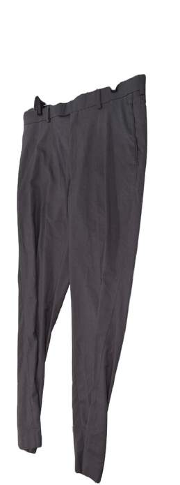 NWT Mens Gray Flat Front Straight Leg Slacks Dress Pants Size 36x32 alternative image