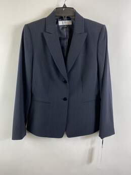 Tahari Women Blue Striped Blazer Jacket 8 NWT