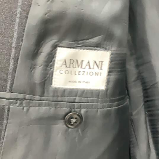Armani Collezioni Mens Gray Blazer & Pants 2 Piece Suit Set Size 44L With COA image number 6