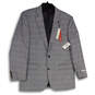 NWT Mens Gray Notch Lapel Single Breasted Two Button Blazer Size 42R image number 1