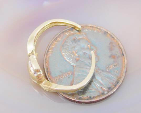 10K Yellow Gold Irish Claddagh Diamond Accent Toe Ring 1.2g image number 3