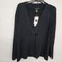 Black Long Sleeve Cardigan With Button image number 1