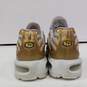 Nike Air Max Plus Size 6 White And Gold Tone Women's Shoes image number 4