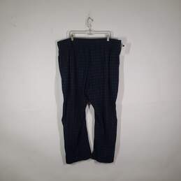 Womens Plaid Drawstring Waist Straight Leg Sleepwear Pajama Pants Size 2XL