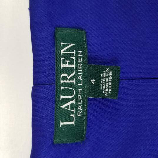 Lauren Ralph Lauren Women Sleeveless Dress Blue Size 4 S image number 3