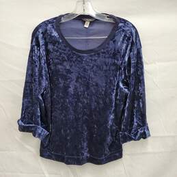 Supplies WM's Royal Blue Lush Polyester Blend Blouse Top Size M