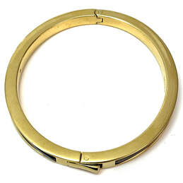 Designer J. Crew Gold-Tone Tortoise Round Shape Hinged Bangle Bracelet alternative image