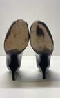 Stuart Weitzman Patent Leather Peep Toe Heels Black 7 image number 6
