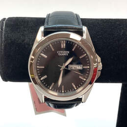 Designer Citizen 1102-S066808 Silver-Tone Round Dial Analog Wristwatch