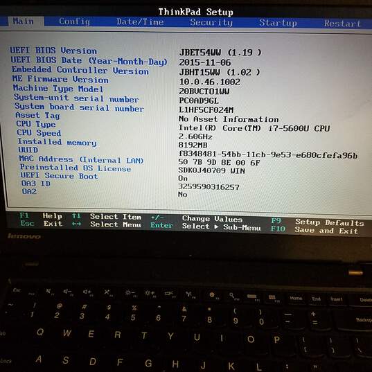 Lenovo ThinkPad T450 14in Intel i5-5300U CPU 8GB RAM & HDD image number 8