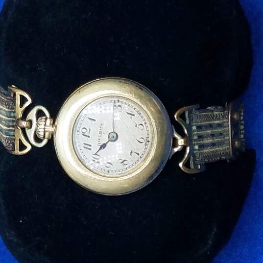 Rare Hallmark Gold Filled 15 Jewel Vintage Wind-Up Watch 11.1g image number 2