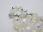 VNTG Mid Century Frosted & Aurora Borealis Beaded Jewelry image number 4