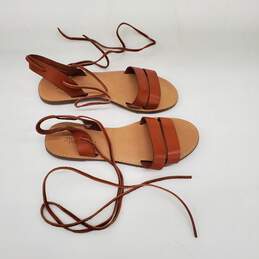 Madewell Brown Leather Flat Women's Sandals