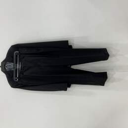 Oscar De La Renta Mens Black Two Button Blazer & Pleated Pants Suit Set Size 38R