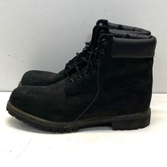 Timberland Premium 6-Inch Waterproof Boot Leather Black 14W image number 3