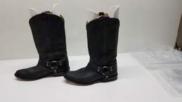 Frye Black Wyatt Harness Mid Calf Boots - Size 8B alternative image