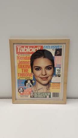 Framed Tabloid Magazine Signed by Kendall Jenner