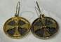 Vintage French republic Coin Dangle Earrings image number 2