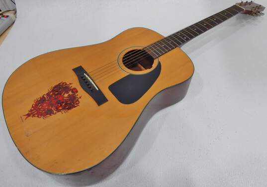 VNTG Fender Brand Alexus 30 Model Wooden Acoustic Guitar image number 4