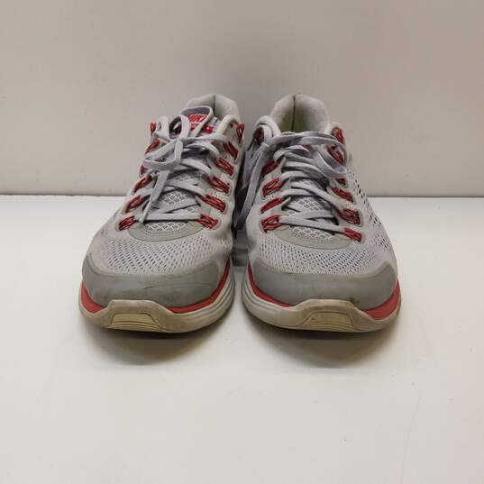 Nike Lunarglide 4 Men's Gray and Red Sneaker US 12 image number 3