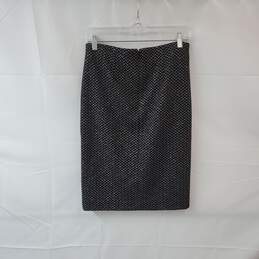 Ann Taylor Black & White Lined Pencil Skirt WM Size 4 NWT alternative image
