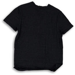 Mens Gray Black Short Sleeve Round Neck Pullover T Shirt Size Large alternative image