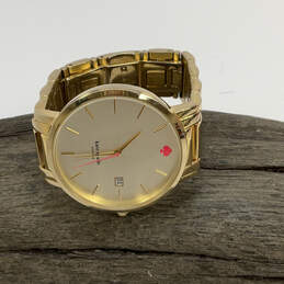 Designer Kate Spade 0009 Gold-Tone Stainless Steel Round Analog Wristwatch