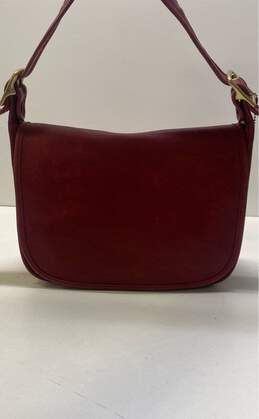 Vintage COACH 9951 Patricia Legacy Red Leather Shoulder Crossbody Bag