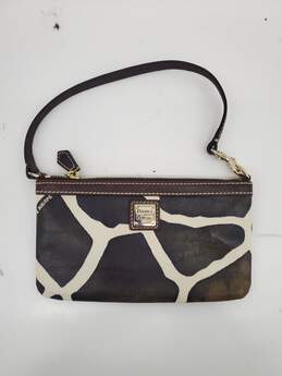 Dooney & Bourke Giraffe Print Leather Hand Bag used
