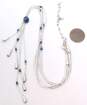 Carolyn Pollack 925 Liquid Silver Lapis Necklace 11.3g image number 5
