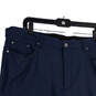 NWT Mens Blue Flat Front 5-Pocket Design Straight Leg Ankle Pants Sz 38X30 image number 3