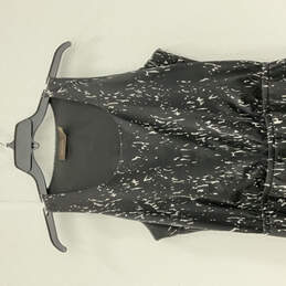Womens Black Sleeveless Scoop Neck Hi-Low Hem Design Maxi Dress Size Small alternative image