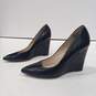 Coach Women's Orchard Pointed Toe Black Patent Leather Wedge Heels Size 8.5B image number 1