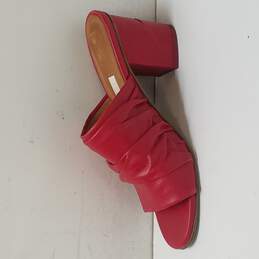 Miista Red Soft Leather Heeled Sandals Size 8 alternative image