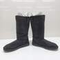 UGG Women's Classic Tall II Suede Black Boots Size 5 image number 3