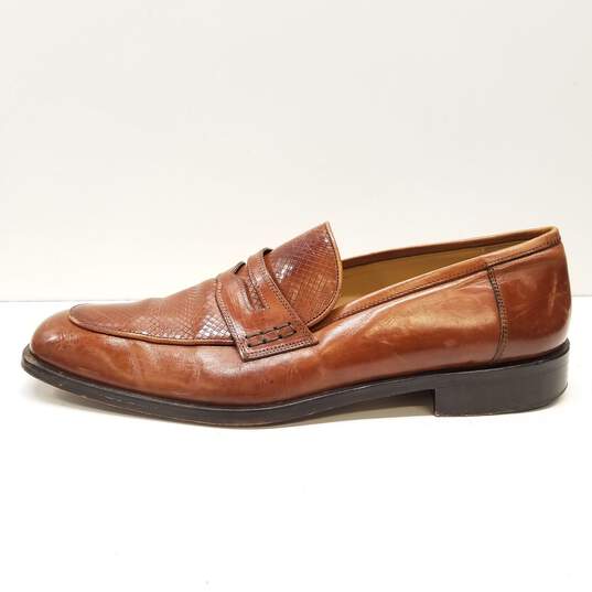 Johnston & Murphy Brown Leather Loafers US 10M image number 2