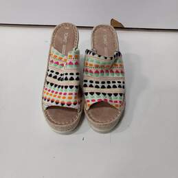 Toms Monica Mule Wedge Style Sandals Size 8.5