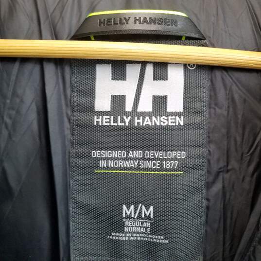 Helly Hansen waterproof black insulated puffer jacket men's M image number 5