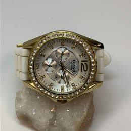 Designer Fossil ES-2348 Adjustable Strap Chronograph Dial Analog Wristwatch